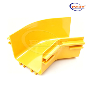 FCST-CR120-ELB45 Codo horizontal de 45° y 120 mm para canalización de fibra