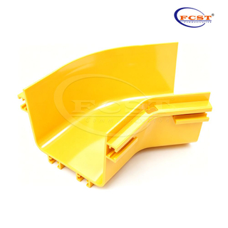 FCST-CR120-ELB45 Codo horizontal de 45° y 120 mm para canalización de fibra