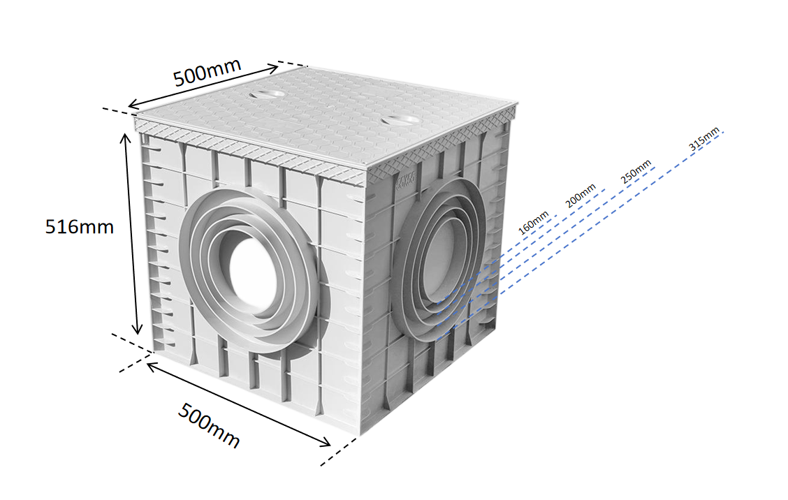 C&aacute;maras sif&oacute;nicas para drenaje.