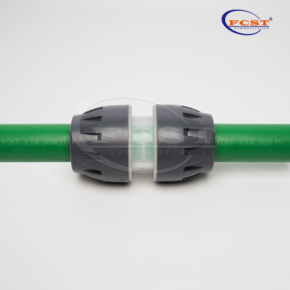 Acoplamientos y conectores de HDPE de 1-1/4' para proyectos subterráneos