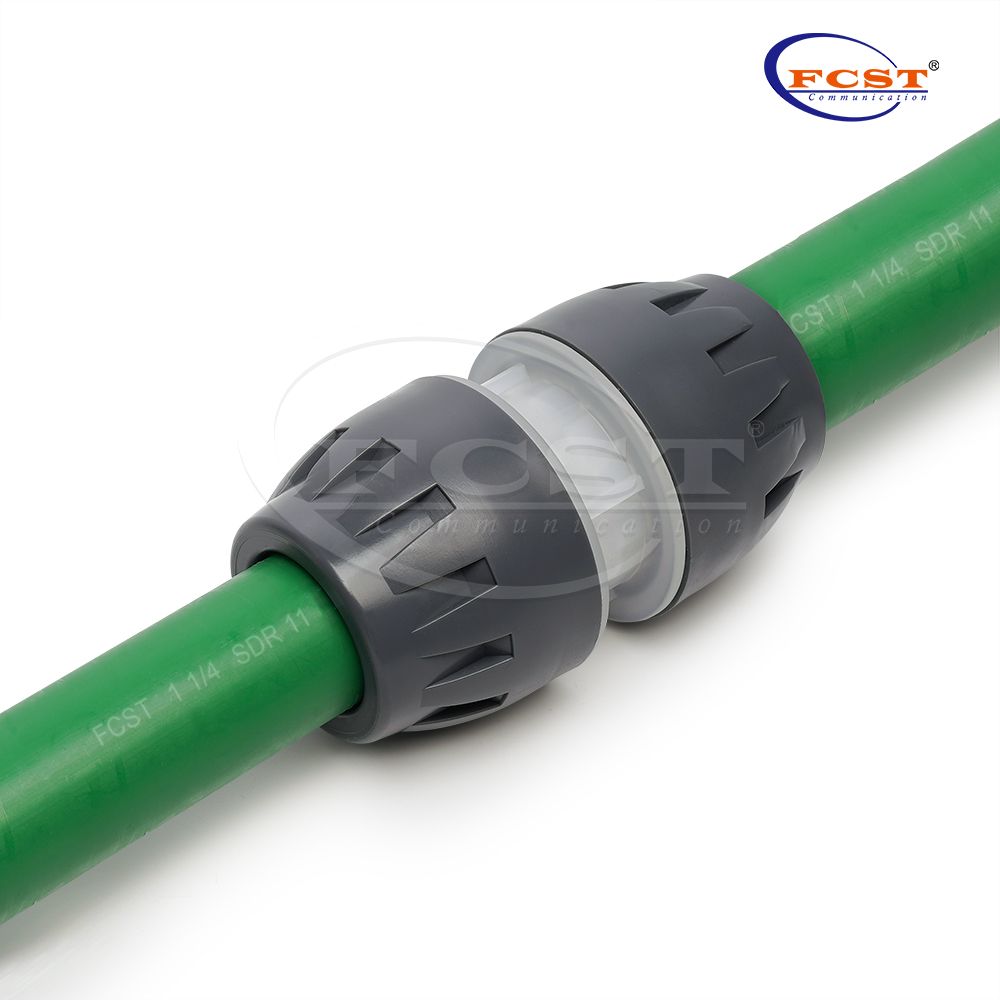 Acoplamientos y conectores de HDPE de 1-1/4' para proyectos subterráneos