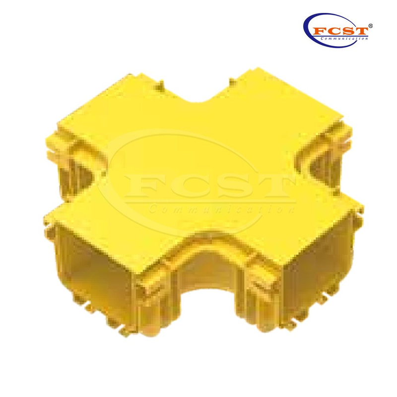 FCST-CR120-CRS-CVR Placa de cubierta de canalización de fibra horizontal de 4 vías de 120 mm